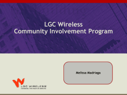 LGC Wireless PowerPoint Presentation Template