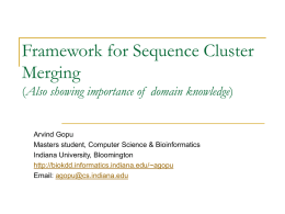 A Framework for Sequence Cluster Merging