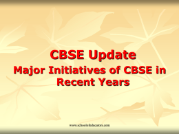 CBSE Update - Educators
