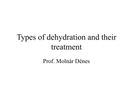 Gastroenteritis, types of dehydration