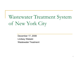 Wastewater Treatment System of New York City