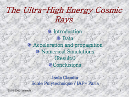 The Ultra-High Energy Cosmic Rays