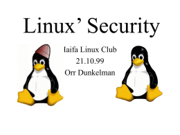 Linux’ Security