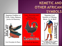 Kemetic Symbols - Mr. Rosentel's Website