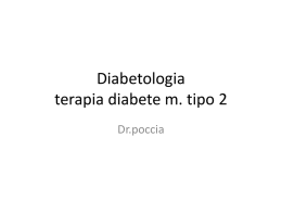Diabetologia terapia diabete m. tipo 2