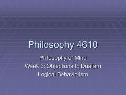 Philosophy 4610 - Villanova University
