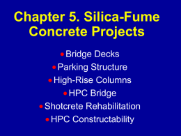 master file -- hpc, silica fume conc