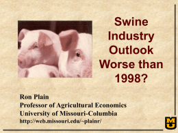 Swine Industry Outlook Worse than 1998?