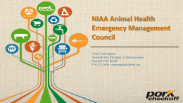 NIAA Animal Health Emergency Management Council