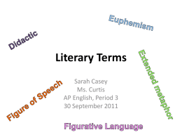 Literary Terms - Vista Unified School District