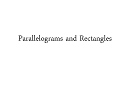 Parallelograms and Rectangles