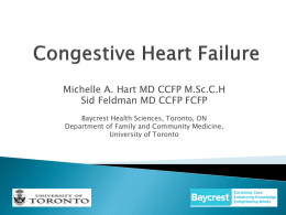 Congestive Heart Failure - The Ontario Chapter of the