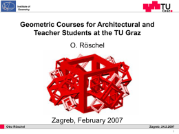 Supplementary Courses in Descriptive Geometry