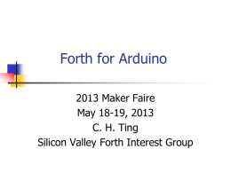 FORTH for Arduino?