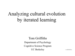 The dynamics of cultural evolution by iterated learning