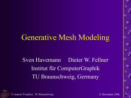 Generative Modeling using the GML