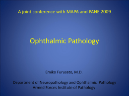 Ophthalmic Pathology - MAPA (Mid