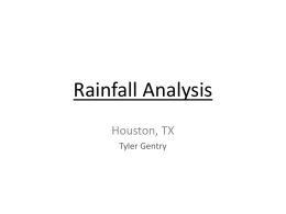 Rainfall Analysis