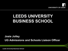 Personal Statements - University of Leeds
