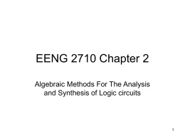 EENG 2710 Chapter 2 - UNT College of Engineering