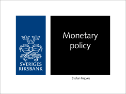 Monetary policy implementation