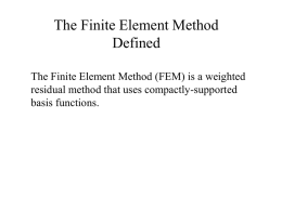 An Introduction to the Finite Element Method