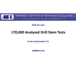 AIFE, American Institute of Formation Evaluation LLC