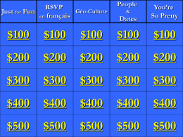 Blank Jeopardy