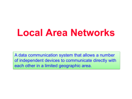 Chapter 12 Local Area Networks