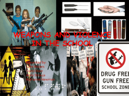 Weapons in Our Schools - Dr. Tamerin Capellino