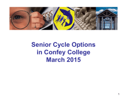 Senior Cycle Options in Confey College