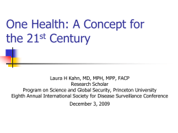 Human and Animal Public Health Systems: Results of a Four