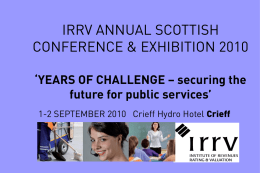 IRRV Scottish Conference