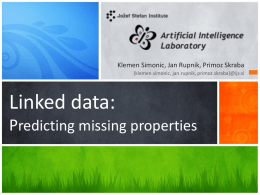 Linked data:Predicting missing properties
