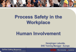 Presentation - EPSC - European Process Safety Centre