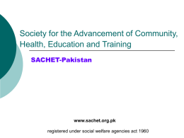 Society for the Advancement of Community, Health