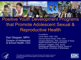Positive Youth Development Programs that Promote