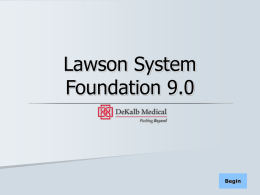 Lawson System Foundation - Welcome To My Portfolio