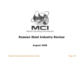 Polish Steel Industry Report