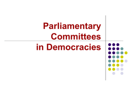 What parliaments can do to promote good governance