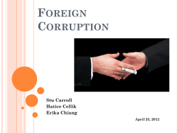 Foreign Corruption - Stuart S. Malawer