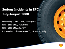 SEIC fatal incidents July-August 2008