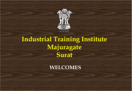 Slide 1 - Industrial Training Institute, Surat