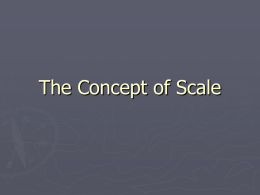 The Concept of Scale - Northern Arizona University