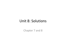 Unit 8: Solutions