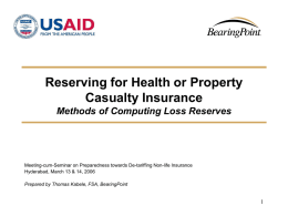 Reserving for Health Insurance