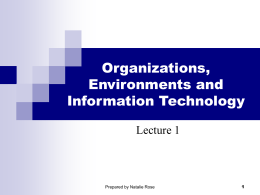 Management Information Systems Introduction
