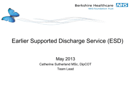 Earlier Supported Discharge Service
