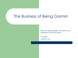 The Business of Being Garmin