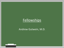Applying for Fellowship